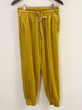 Anthropologie Women's Yellow Joggers-tracksuits